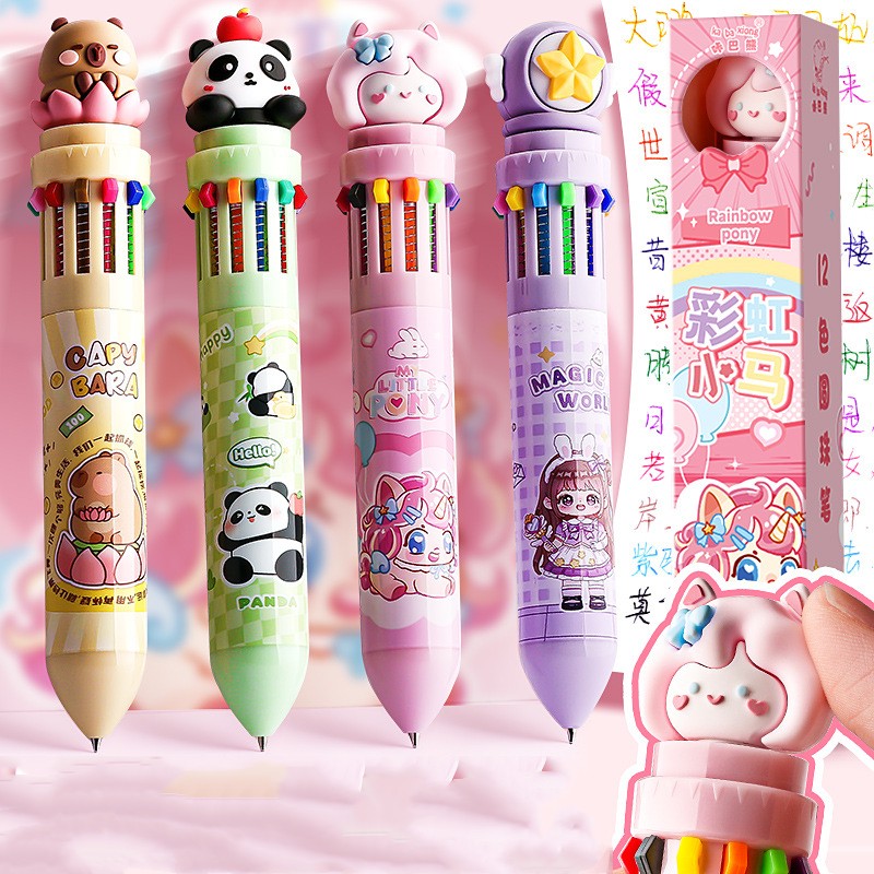 ปากกาสี 4 สี ในหนึ่งด้าม ออกแบบน่ารัก
